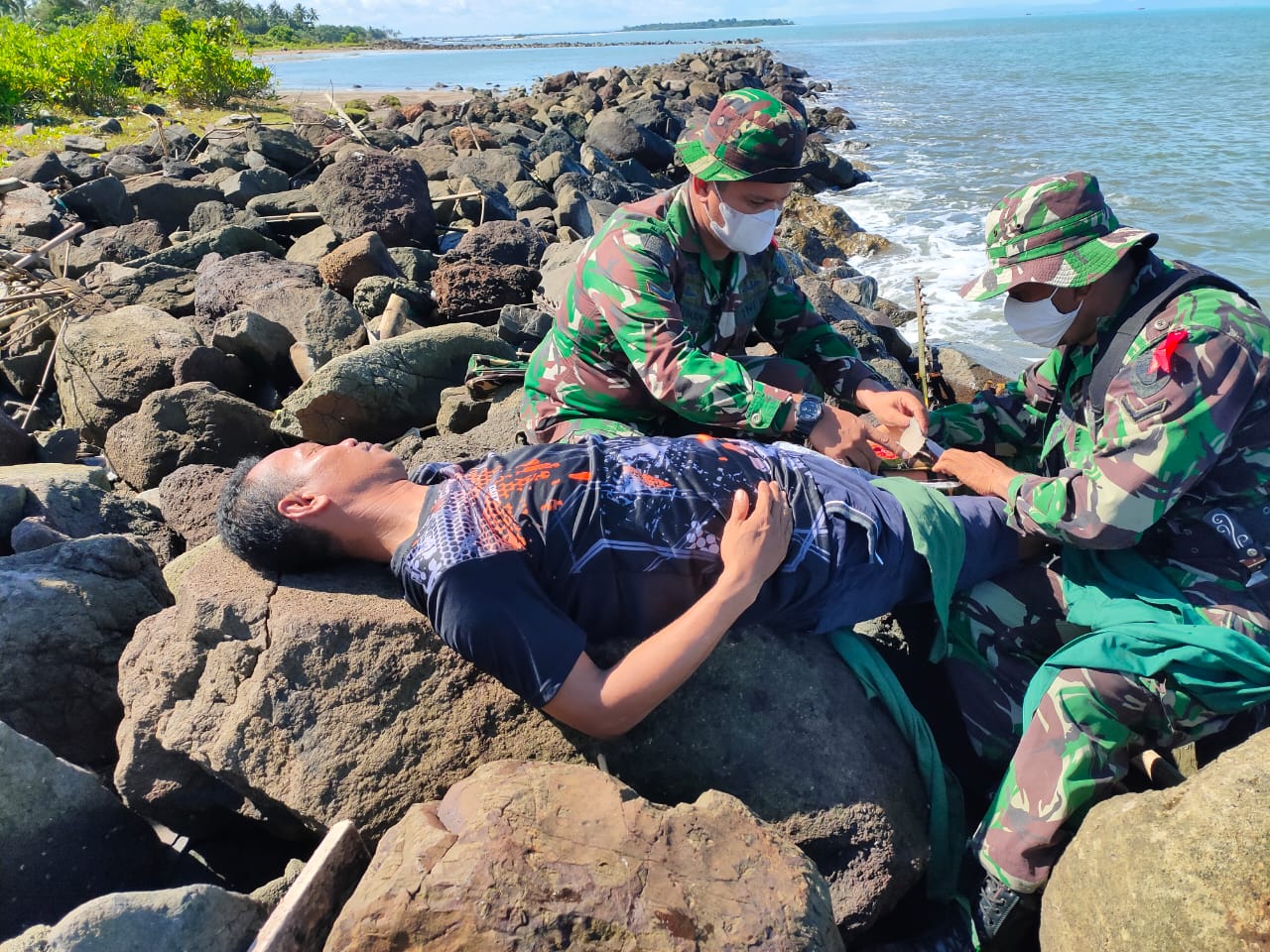 Korem 064/Maulana Yusuf Gelar Simulasi Penanggulangan Bencana Alam