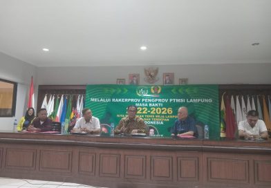 Waketum V KONI Lampung Buka Rakerprov PTMSI Lampung