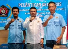 PWI Kota Tangsel Periode 2025-2028 Resmi Dilantik, Usung Profesionalisme dan Soliditas