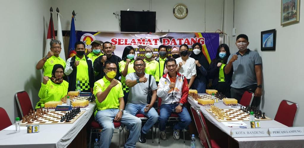 Jelang PON XX Papua, Tim Putri Catur Lampung Uji Tanding dengan Tim Putri Jabar