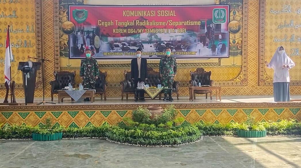Cegah Radikalisme  Dan Separatisme di Kalangan Pelajar, Korem 064/MY Giat Komunikasi Sosial
