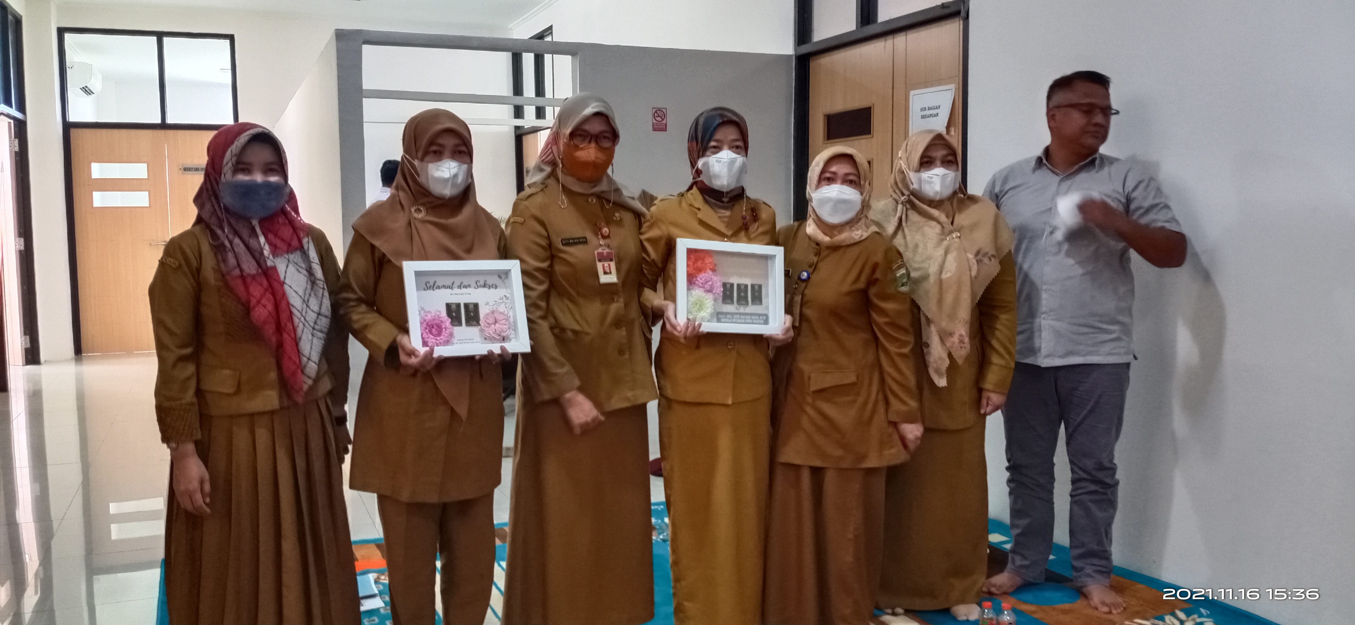 Pisah Sambut Kabid Kasi, Kadis DP3AKKB Provinsi Banten Ajak Jajaran Terus Berjuang Perkenalkan Gender