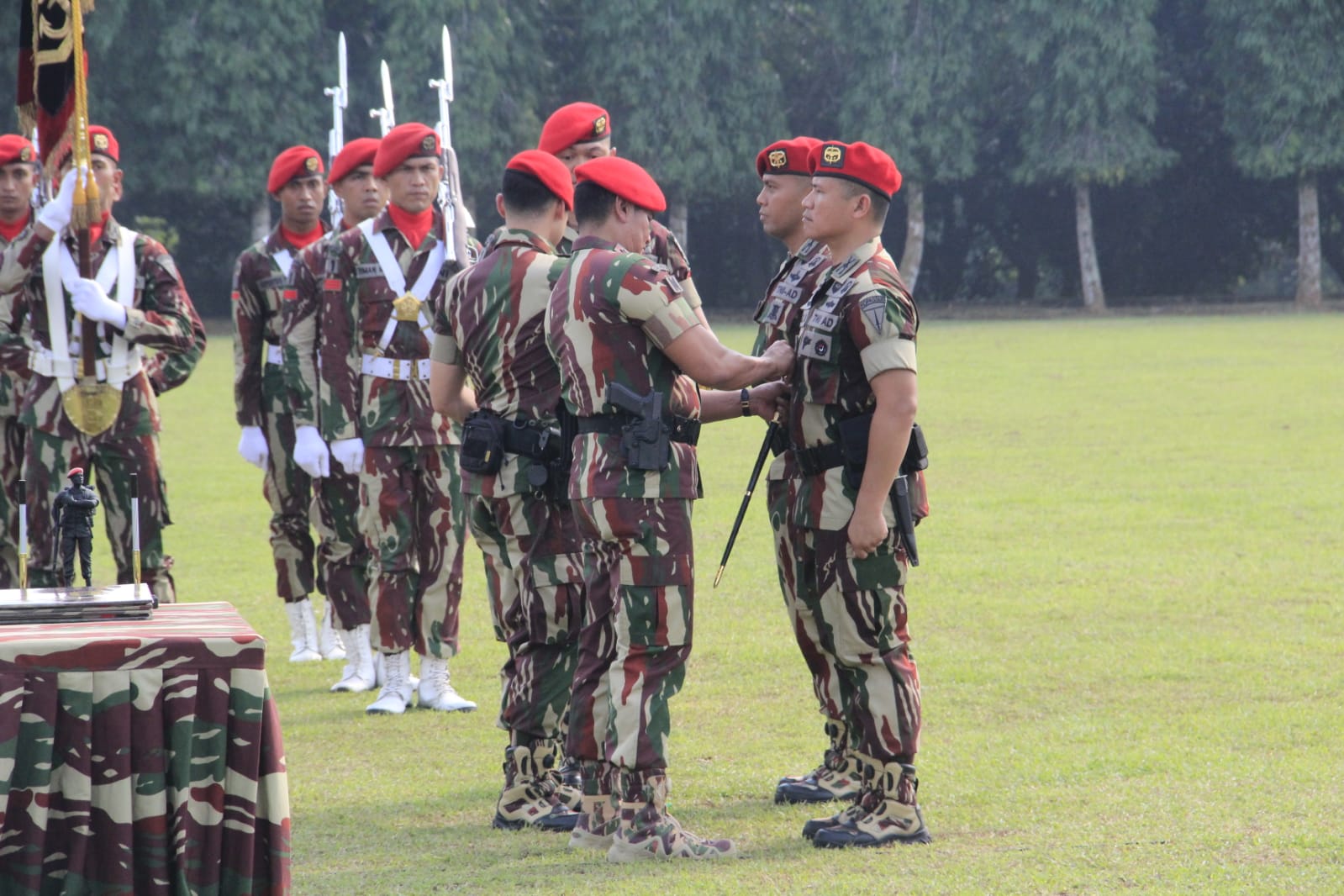 Danjen Kopassus Pimpin Sertijab Komandan Grup I Kopassus