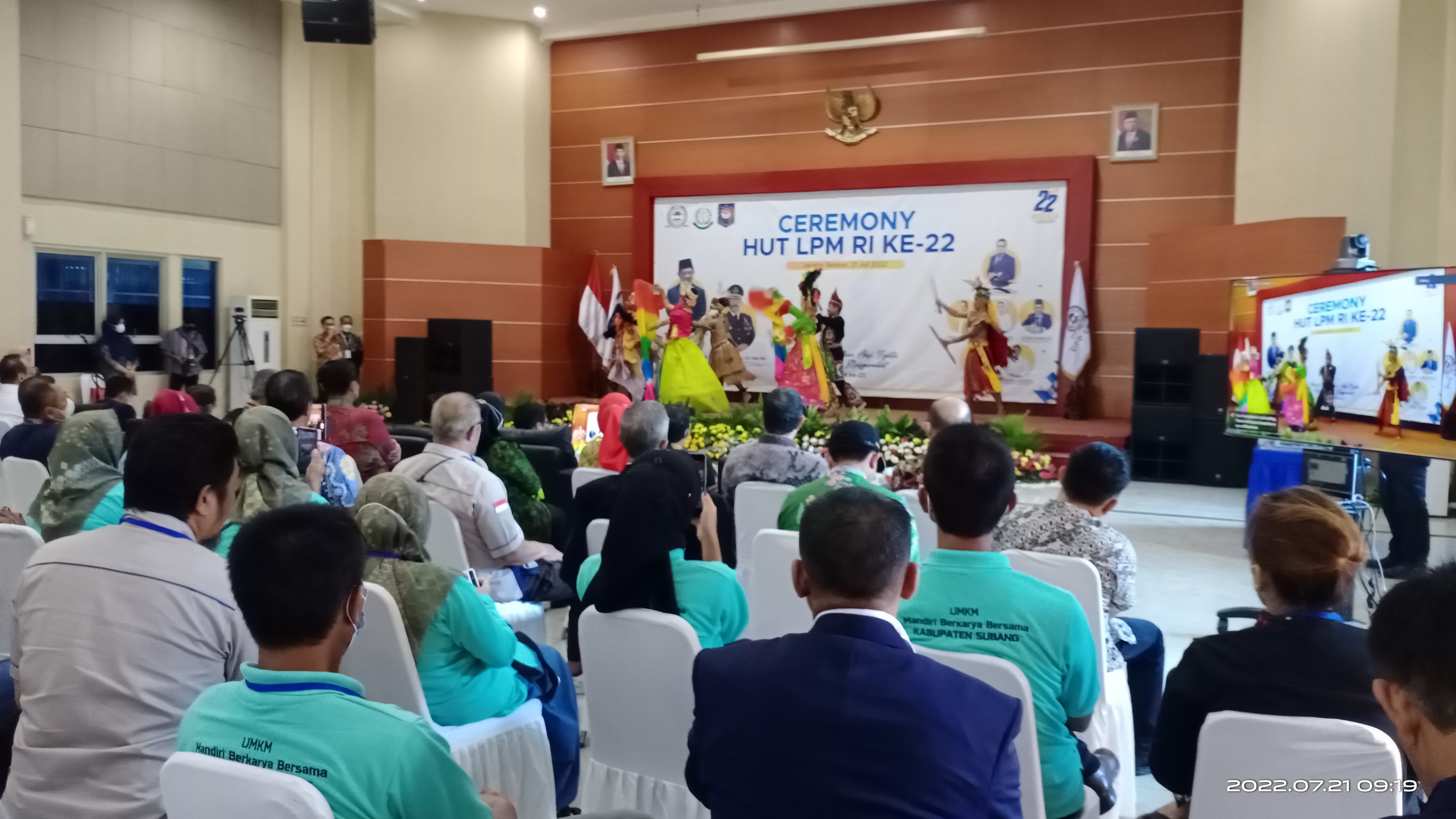 Tarian Nusantara Buka Acara Ceremony HUT LPM RI ke-22