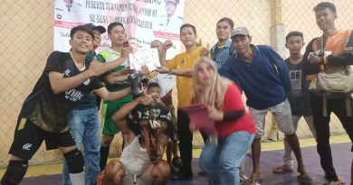 Final Pertandingan Turnamen Persahabatan Futsal  Desa Tambak-Cijeruk Berjalan Alot Dan Seru