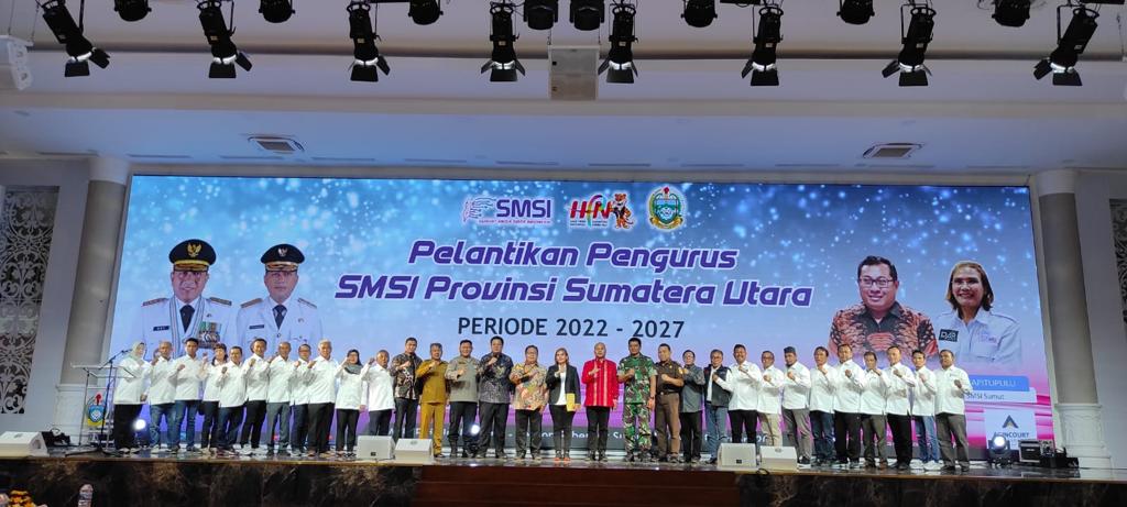 Erris J Napitupulu Dilantik Jadi Ketua SMSI Sumut