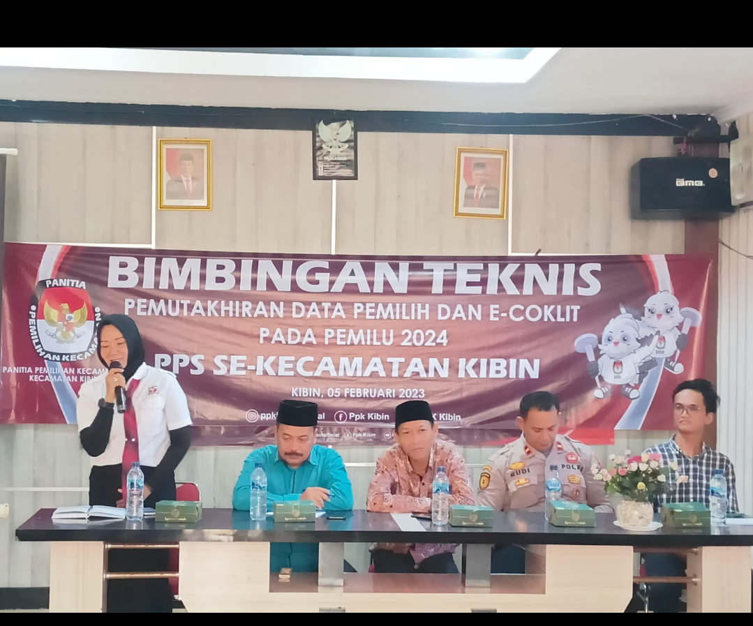 PKK Kecamatan Kibin Adakan Bimtek Pemutahiran Data Pemilih Dan E-Coklit Kepada PPS