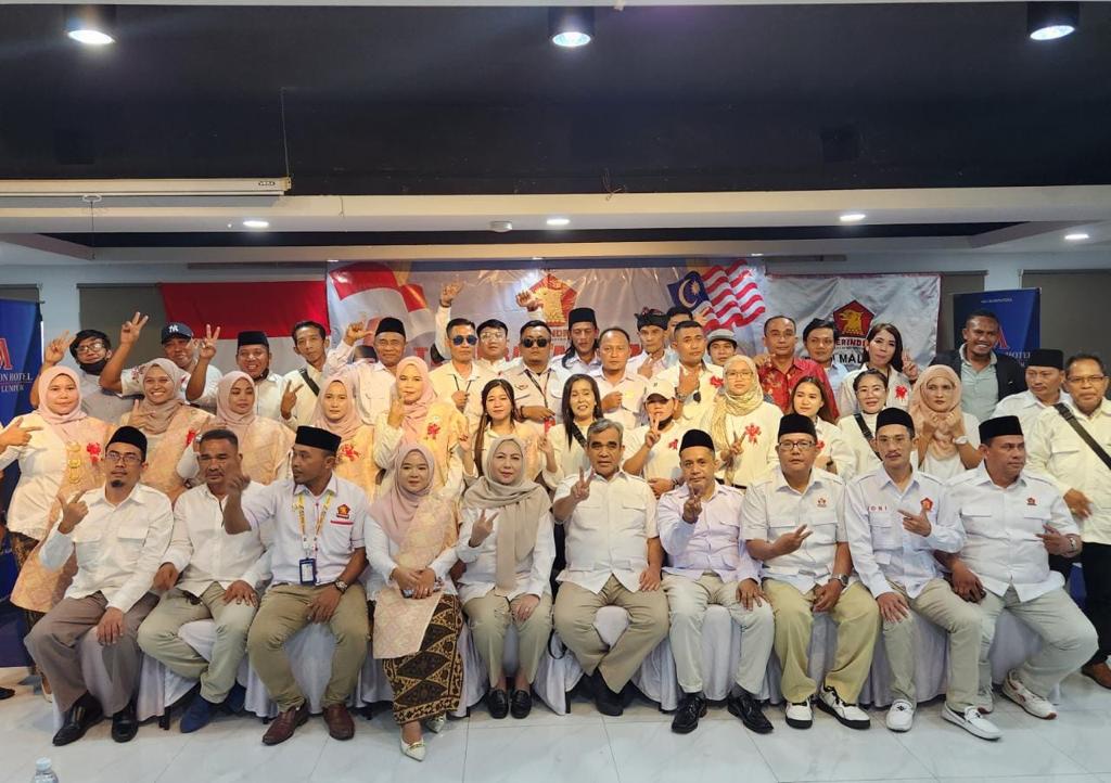 Teriakan “Prabowo Presiden” Menggema di Acara Konsolidasi Gerindra Malaysia