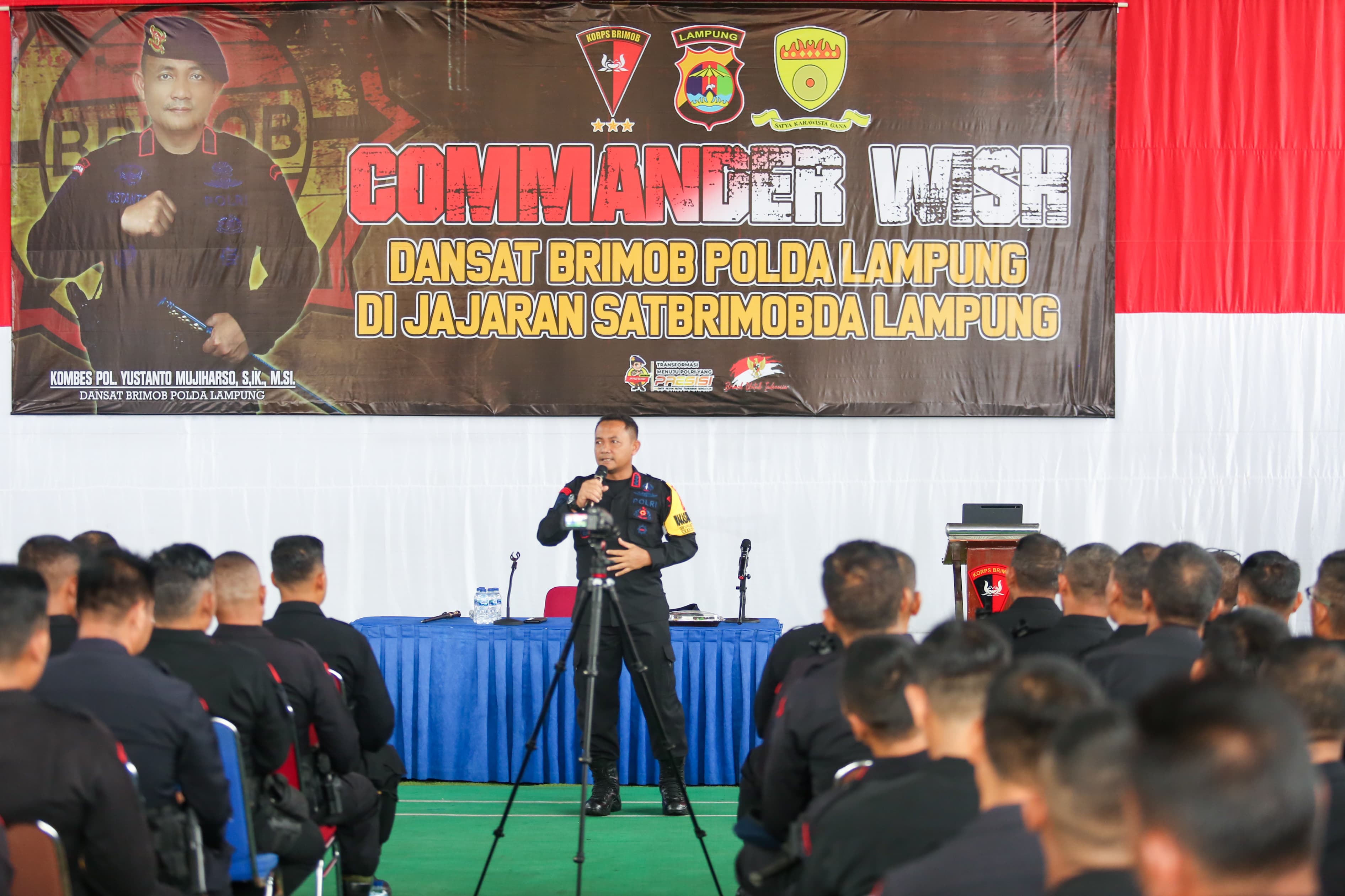 Dansat Brimob Lampung Pimpin Commander Wish