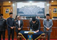 DPRD Tetapkan 3 Raperda menjadi Perda Kabupaten Serang Tahun 2025