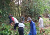 Pembukaan Pra TMMD ke-124 Kodim 0602/Serang Dimulai dengan Pembersihan Jalan di Desa Silebu