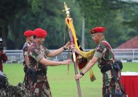 Serah Terima Jabatan Dangrup 1 Kopassus, dari Kolonel Inf Irfan Amir kepada Kolonel Inf Amril Hairuman Tehupelasury