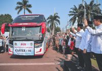 Wagub Banten A Dimyati Natakusumah Melepas Keberangkatan Kloter Pertama Jamaah Haji Provinsi Banten 1446 H