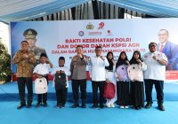 Gubernur Banten Andra Soni Dampingi Kapolri Tinjau Bakti Kesehatan dan Donor Darah Hari Bhayangkara ke-79