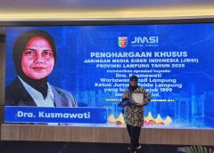 JMSI Beri Penghargaan Khusus Untuk Ketua Jurnalis Polda Lampung